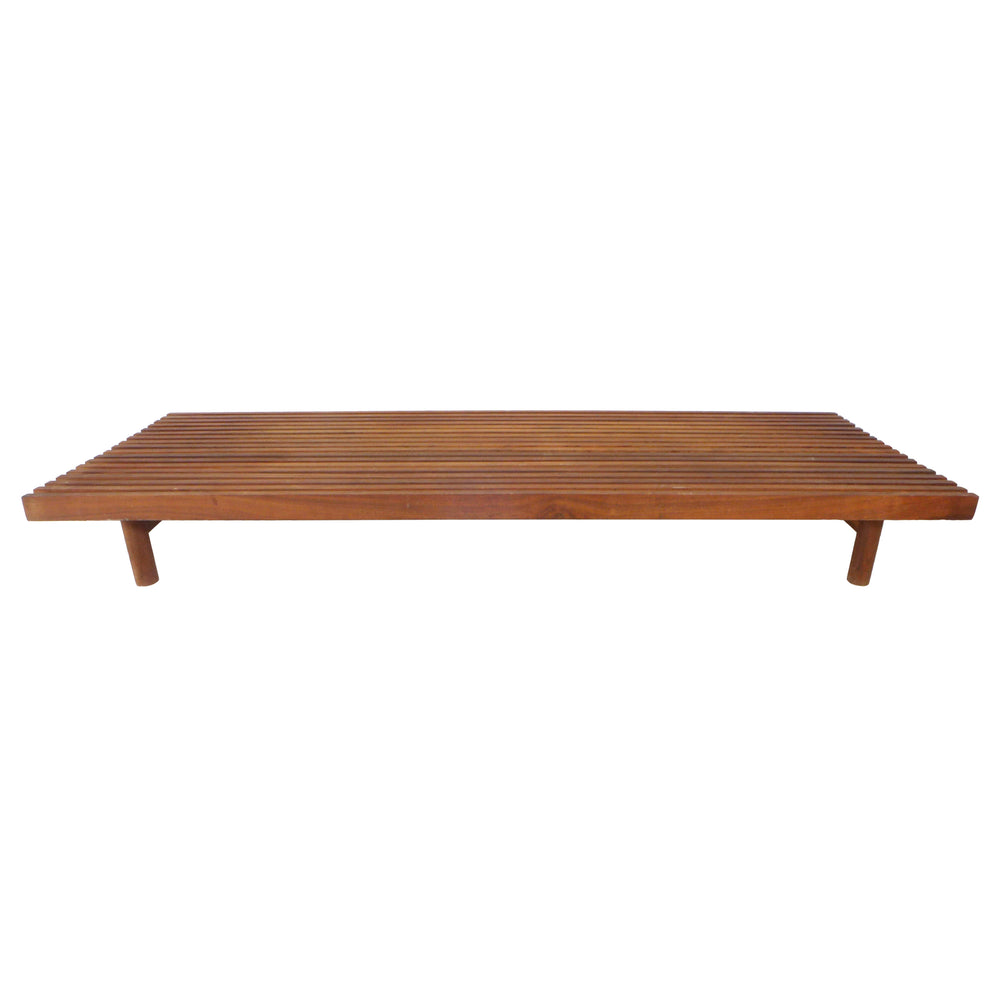 Low Slatted Bench in Teak by William Krisel, AIA