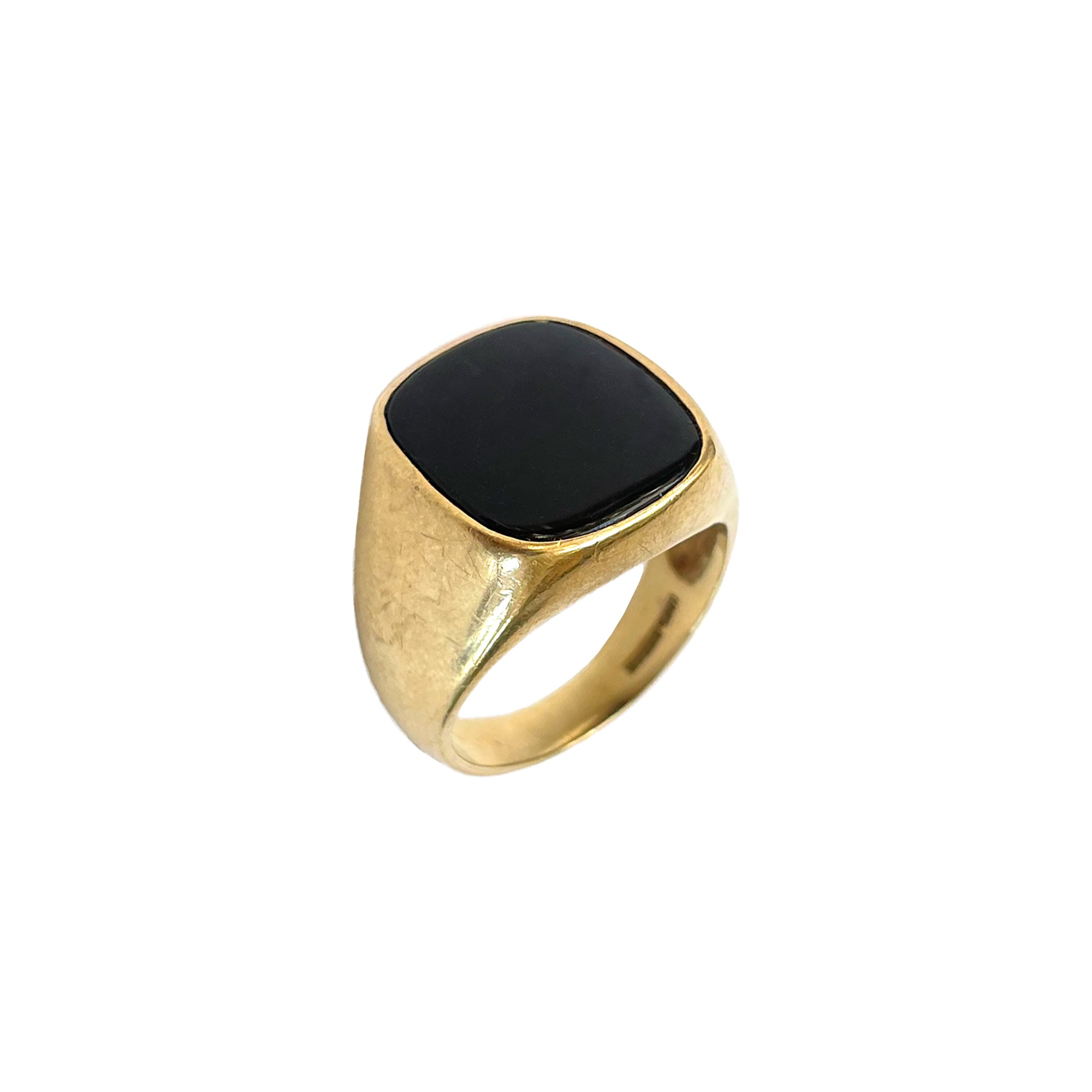 10k Gold Ring with Black Onyx Stone