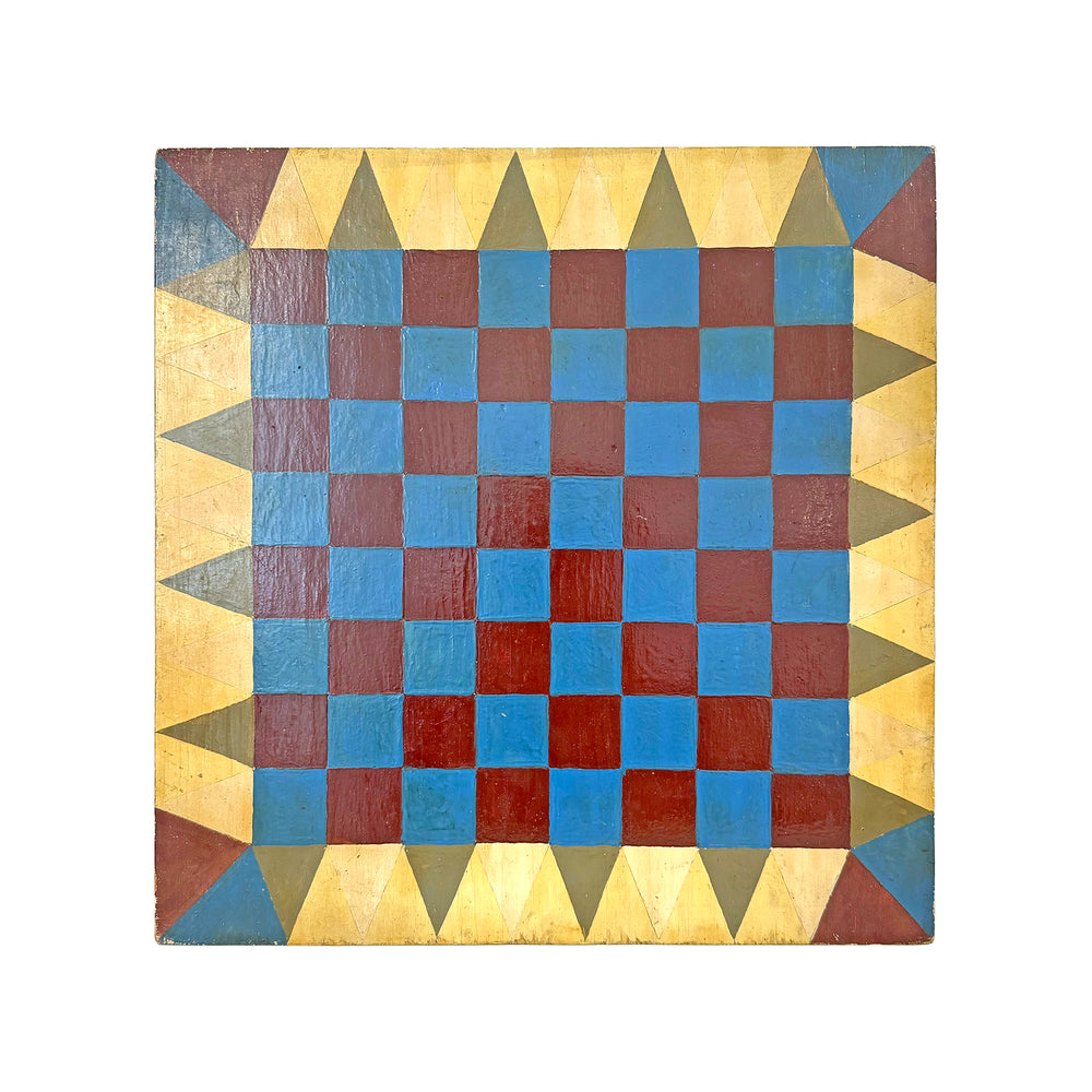 1940s Hand-Painted Double-Sided Game Board