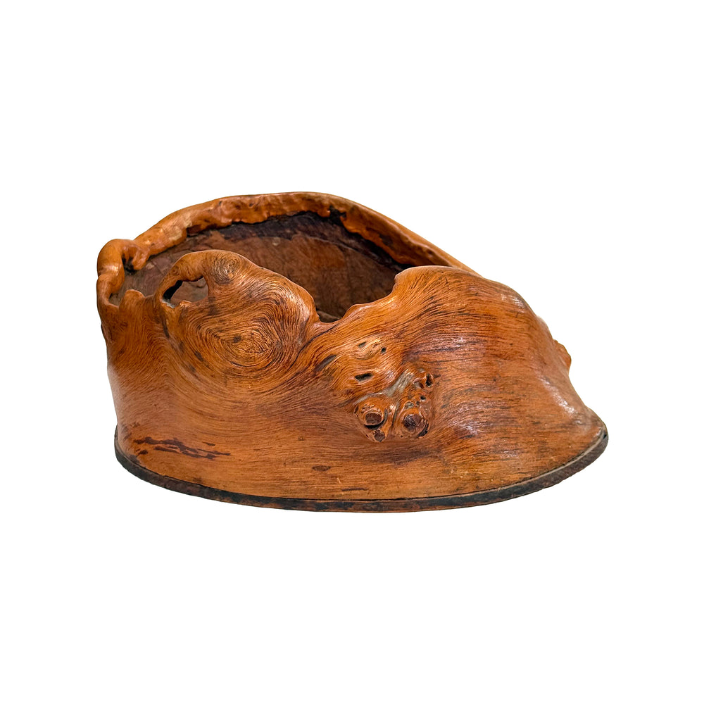 19th Century Japanese Burl Presentation Vessel