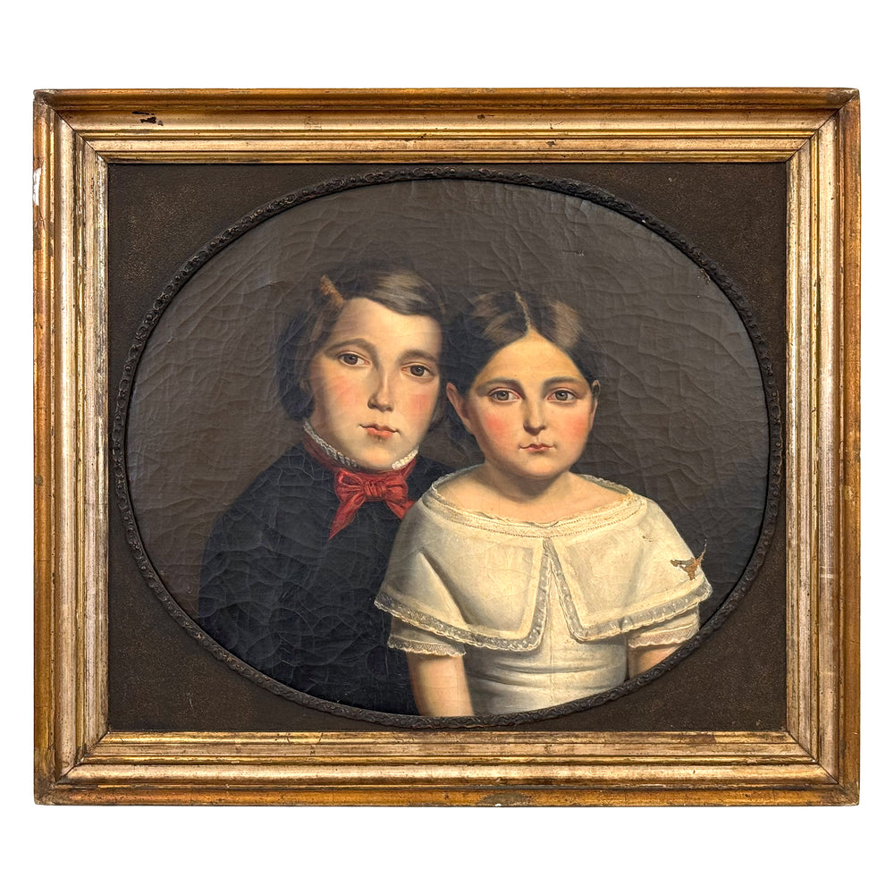 19th Century Children Portrait Painting
