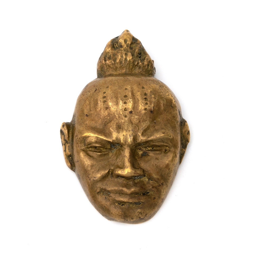 19th Century French Bronze Face Clip