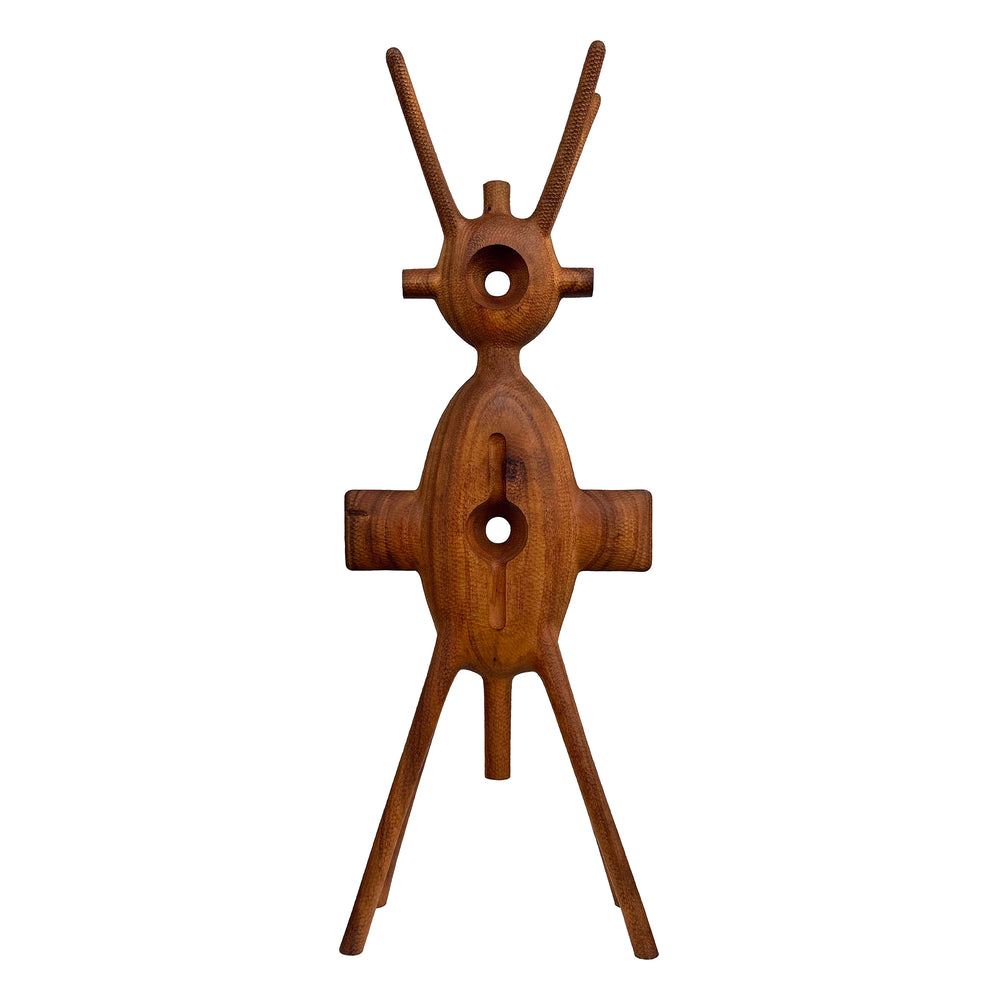 Abstract Carved Wood Sculpture by Aleph Geddis