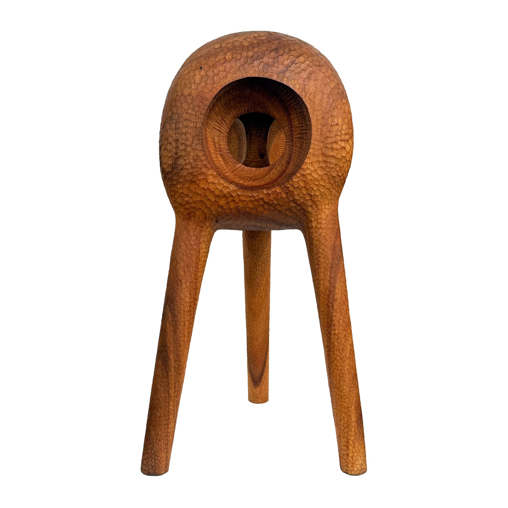 Abstract Carved Wood Sculpture by Aleph Geddis