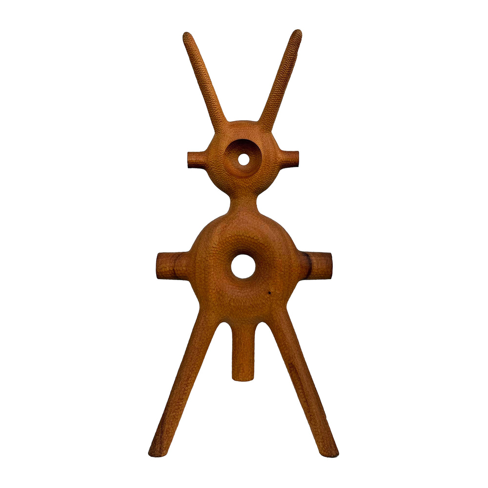 Abstract Carved Wood Sculpture by Aleph Geddis