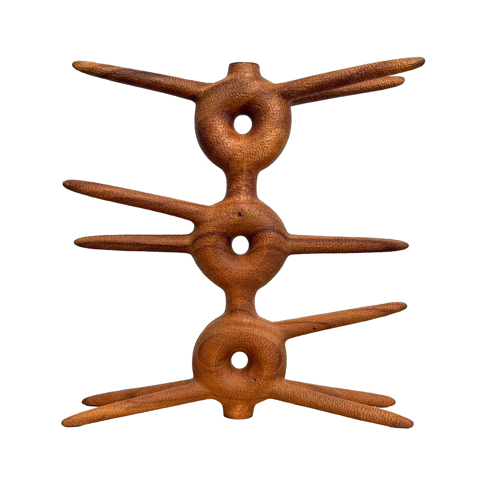 Abstract Carved Wood Sculpture by Aleph Geddis