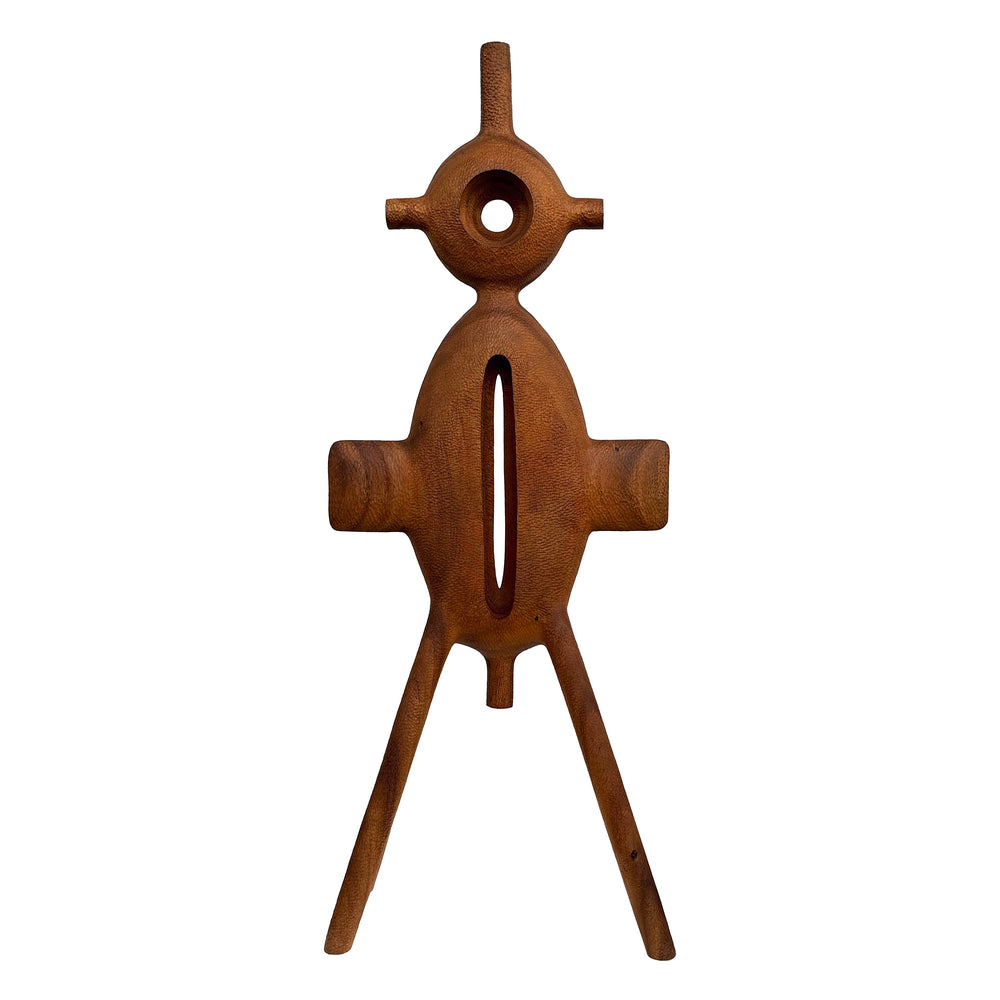 Abstract Carved Wood Sculpture by Aleph Geddis