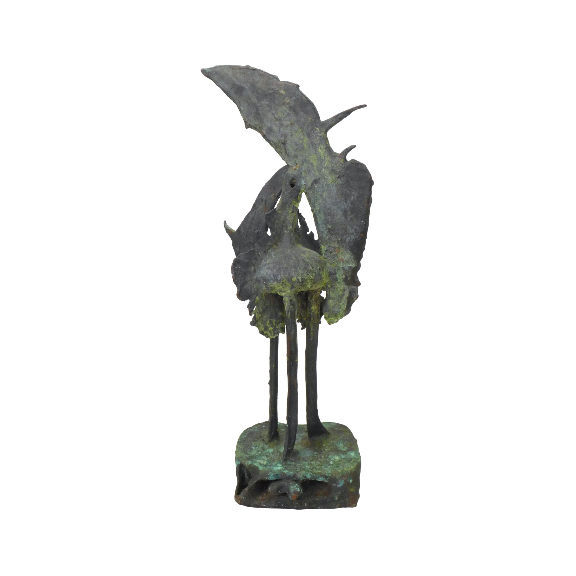 Abstract Expressionist Cast Bronze Sculpture by J. Dale M'Hall