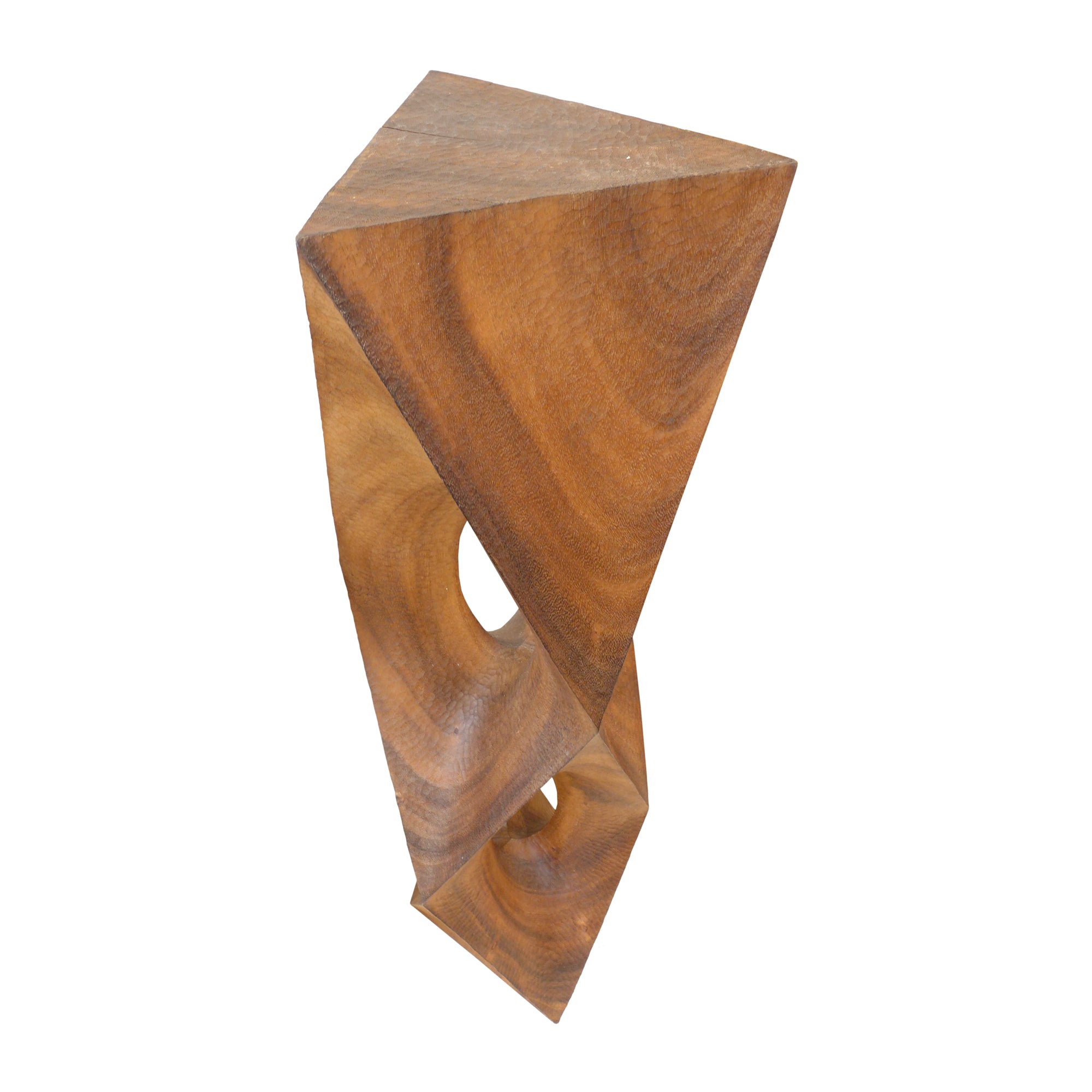 Monumental Contemporary Carved Wood "Hard/Soft" Totem Sculpture by Aleph Geddis