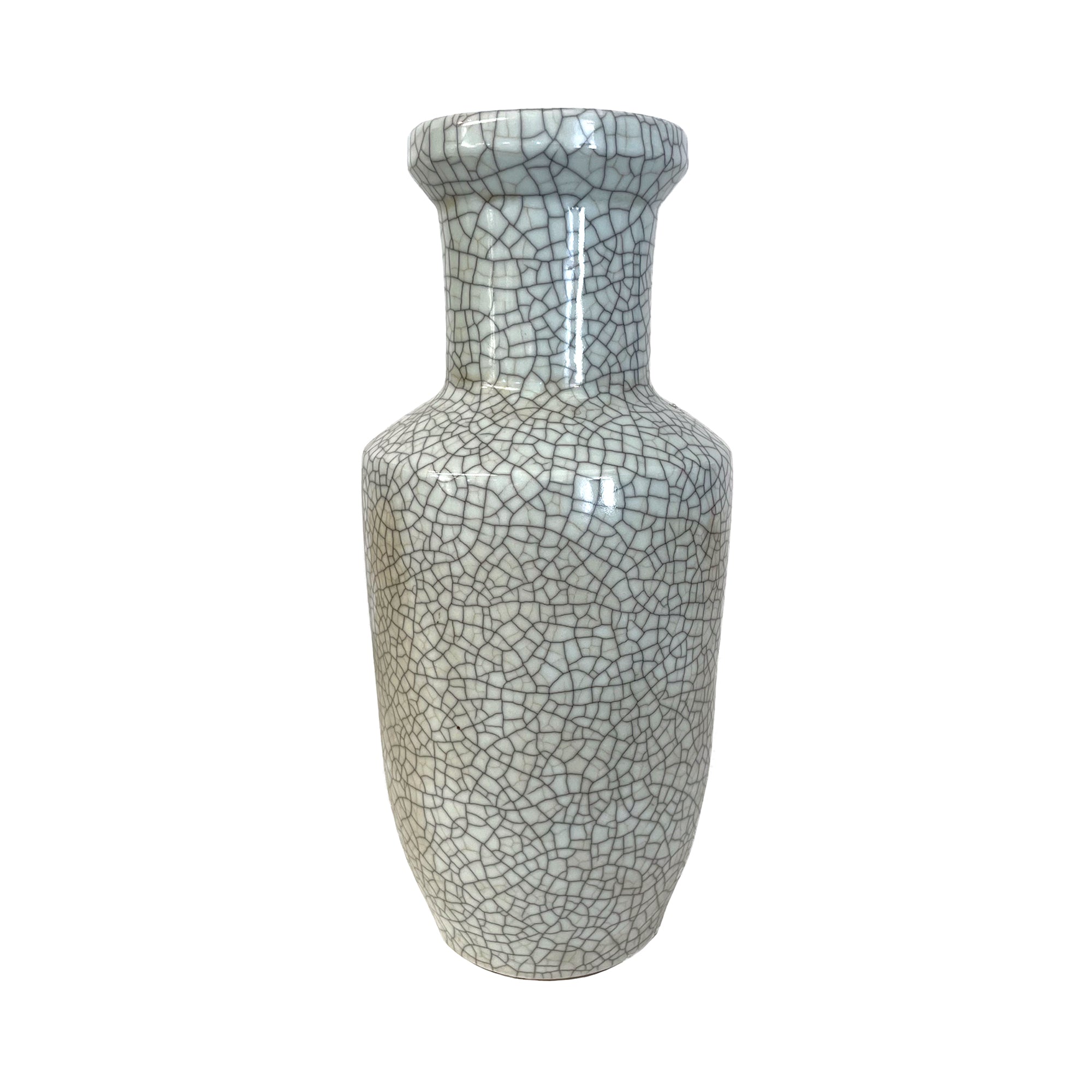 Asian Crackle Glaze Vase