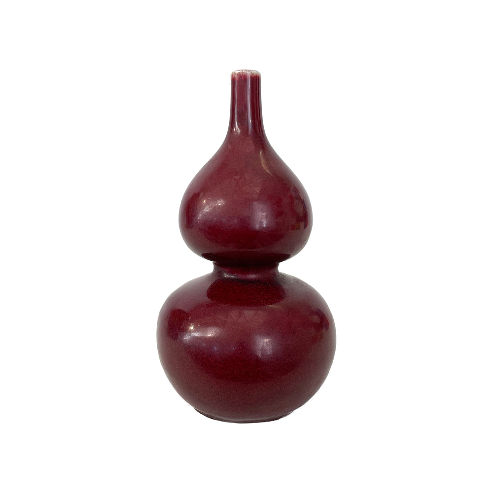 Asian Double-Gourd Ceramic Vase