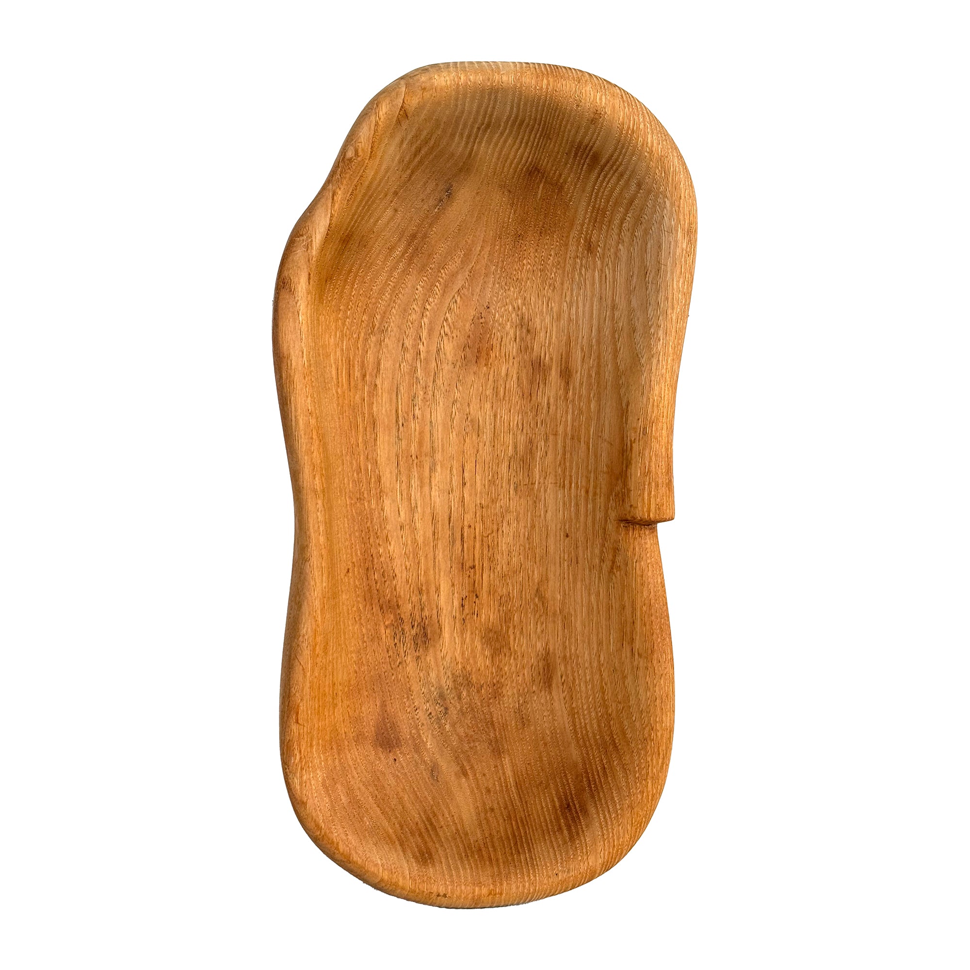 Biomorphic Notched Wood Bowl or Catch-All