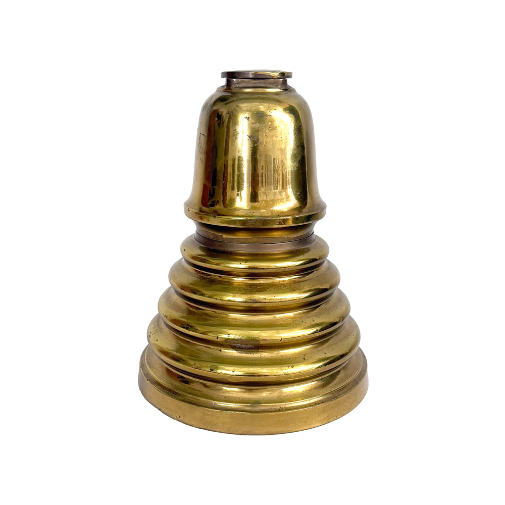 Brass Machine Age "Beehive" Vessel