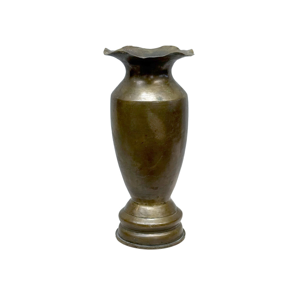 Brass Trench-Art Artillery Shell Vase