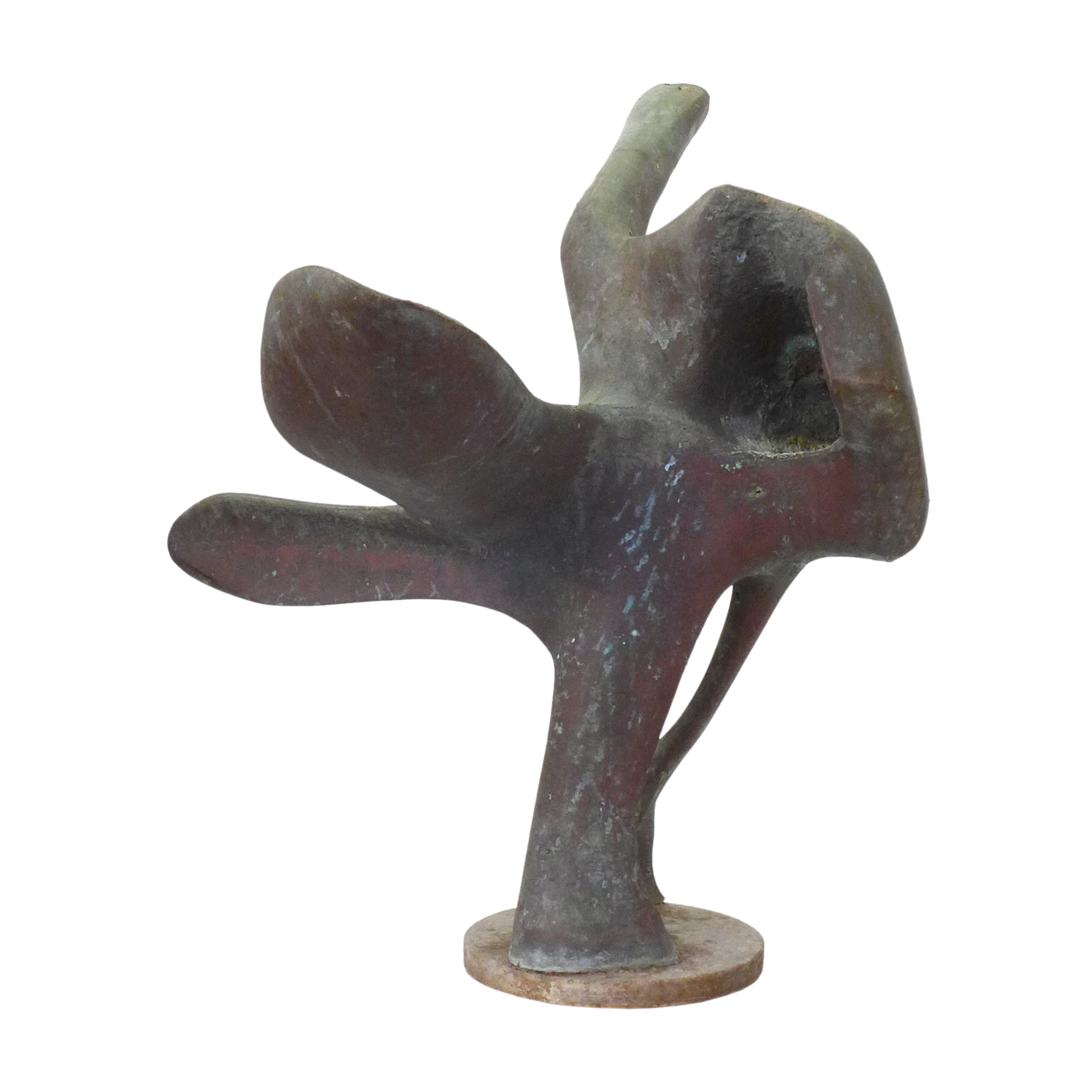 Abstract Expressionist Cast Bronze Sculpture