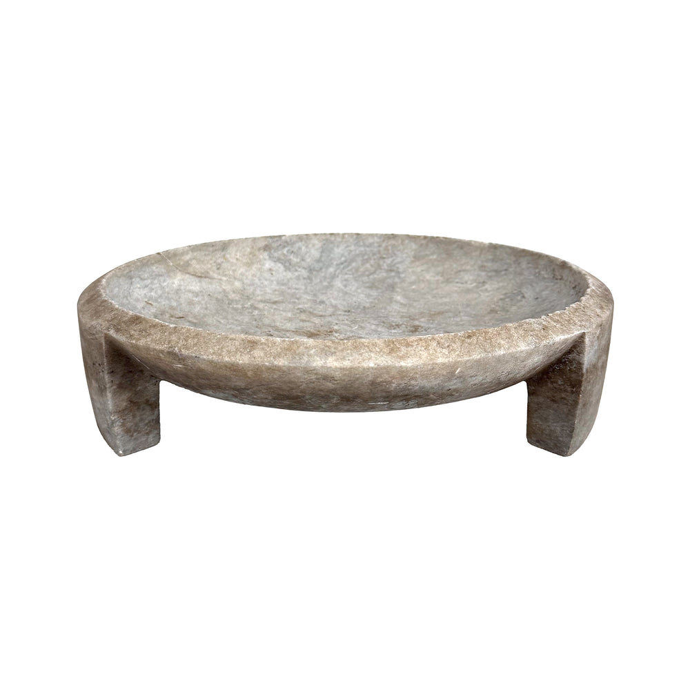 Carved Stone 3-Footed Catch-All