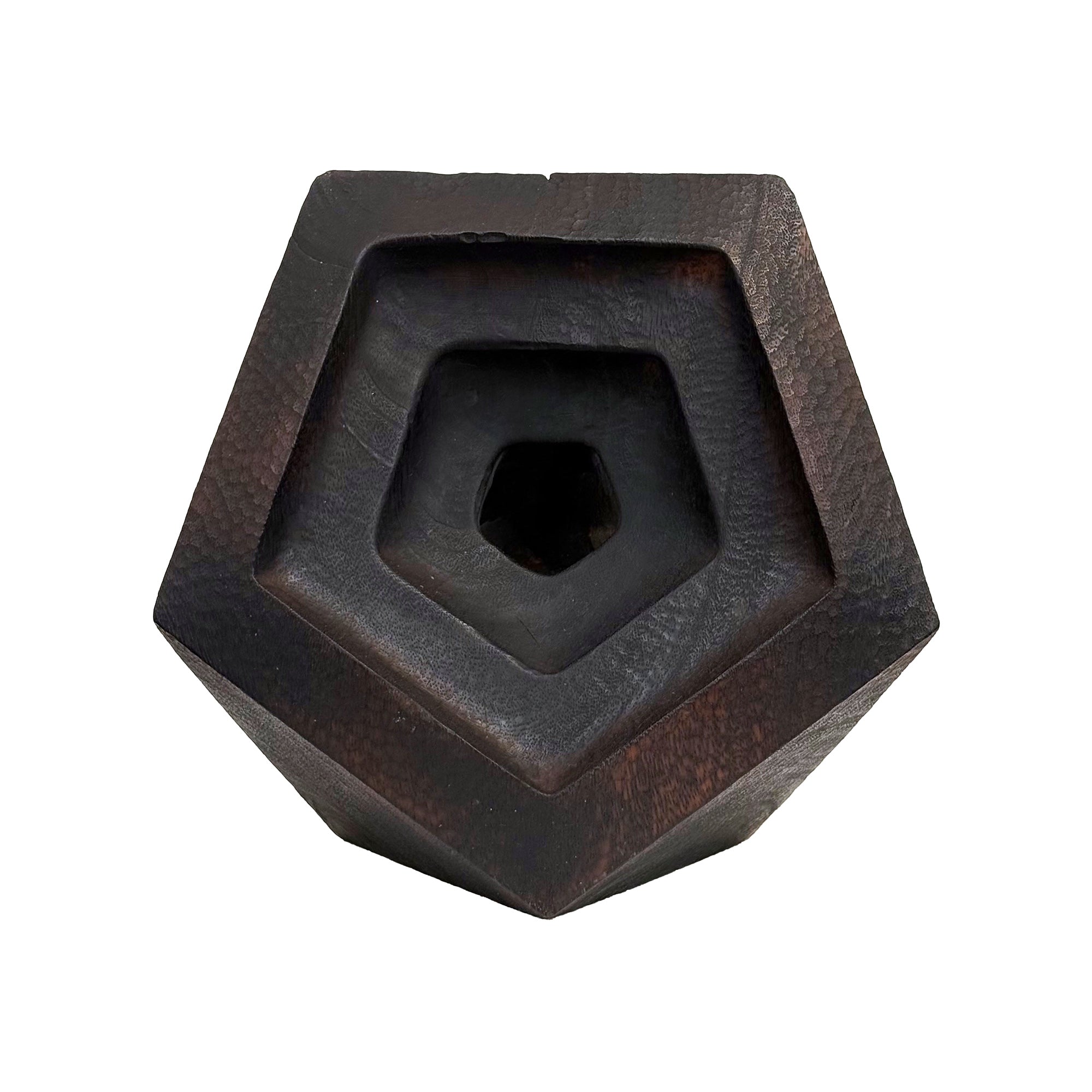 Carved Wood Hard/Soft Sculpture with Shou Sugi Ban Finish by Aleph Geddis