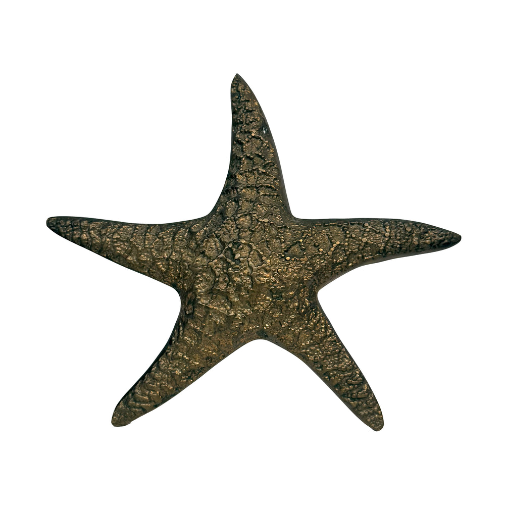 Cast Brass Wall-Hanging Starfish