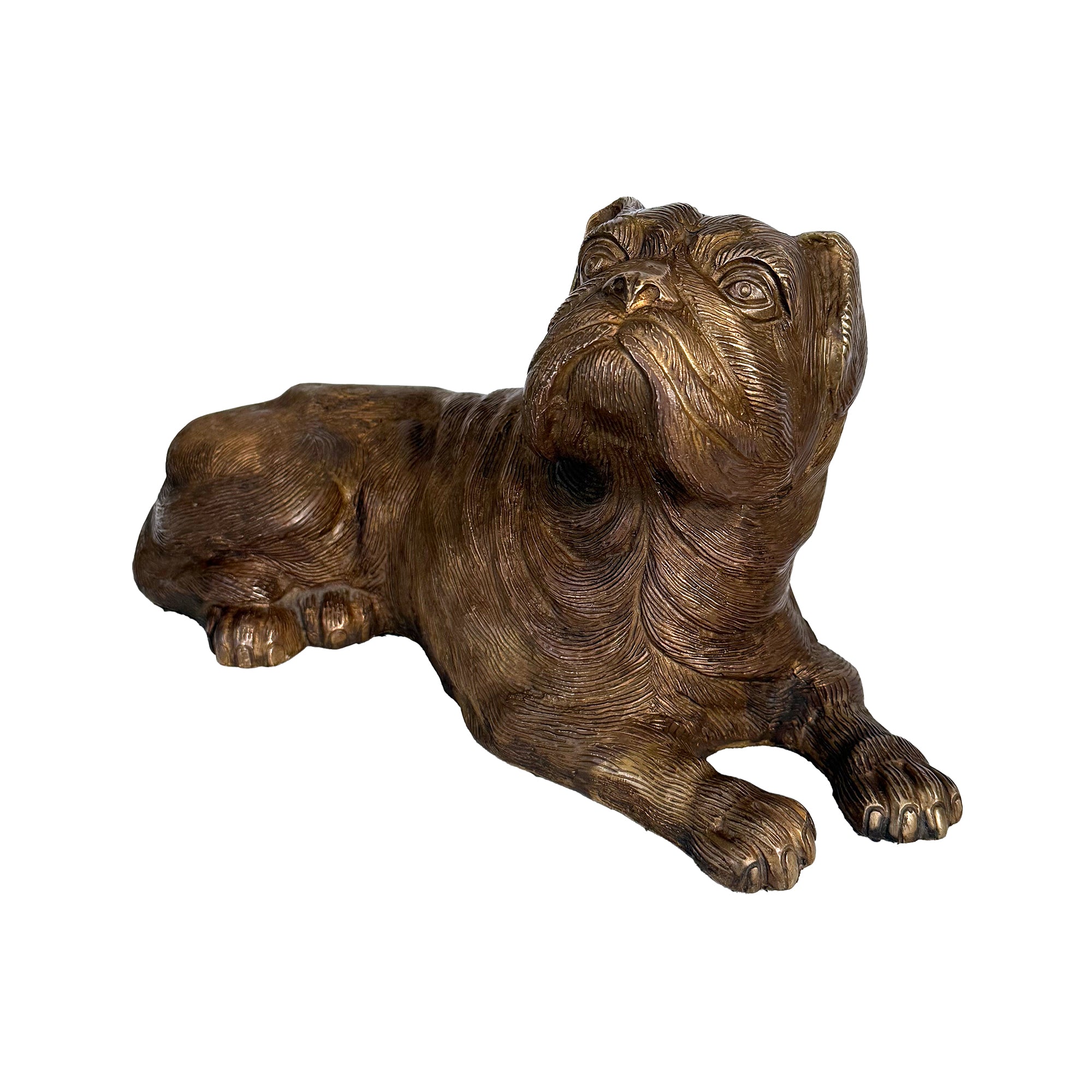 Cast Brass Pug Statue