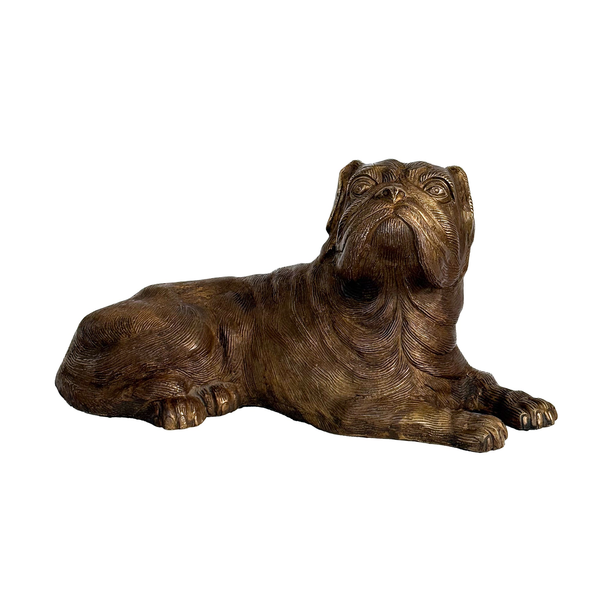 Cast Brass Pug Statue