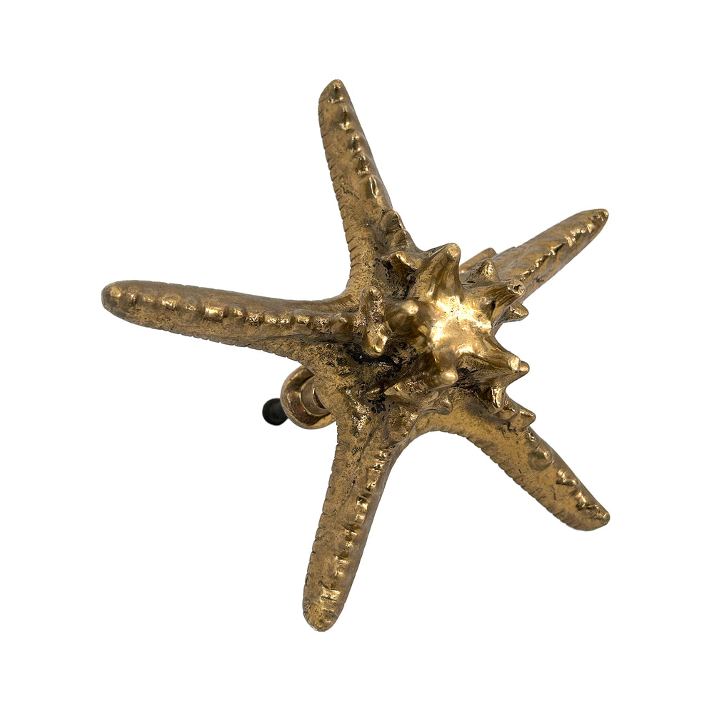 Cast Brass Starfish Door Knocker