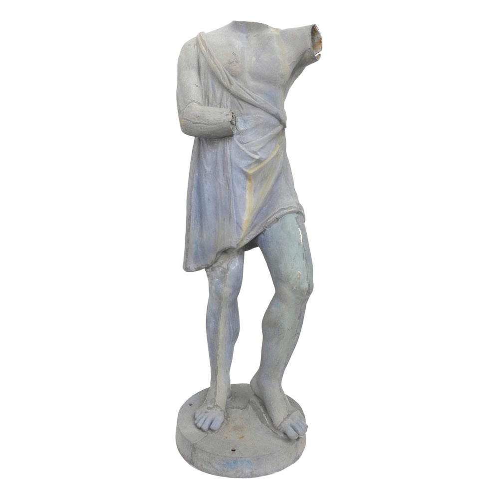Cast Zinc Classical Male Figure Garden Sculpture
