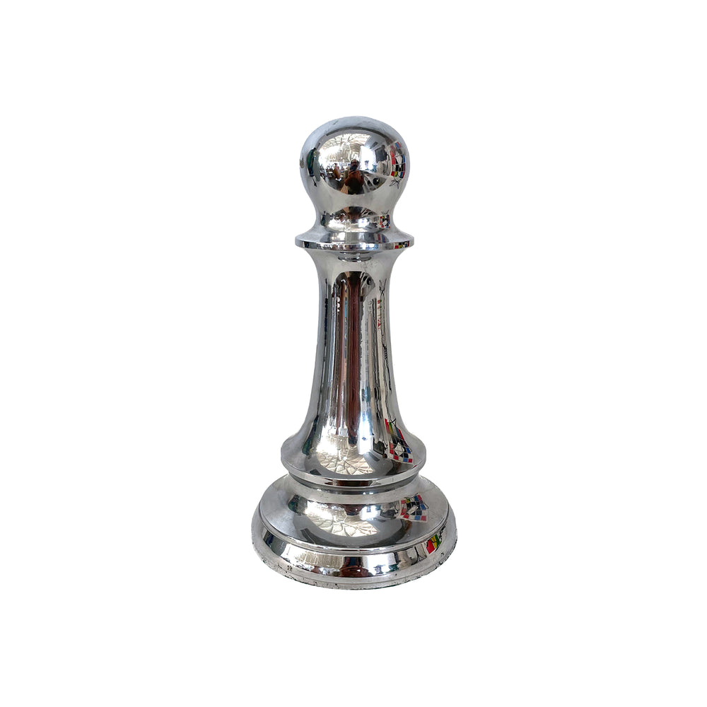 Chromed Steel Chess Pawn Paperweight