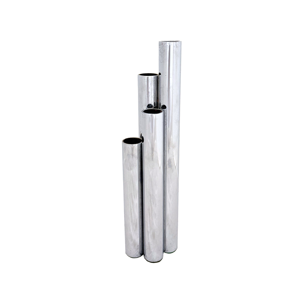 Chromed Steel Multi-Tube Bud Vase