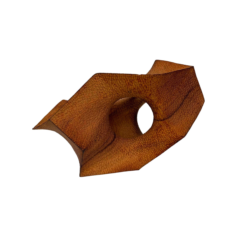 Contemporary Carved Wood Geometric Sculpture by Aleph Geddis