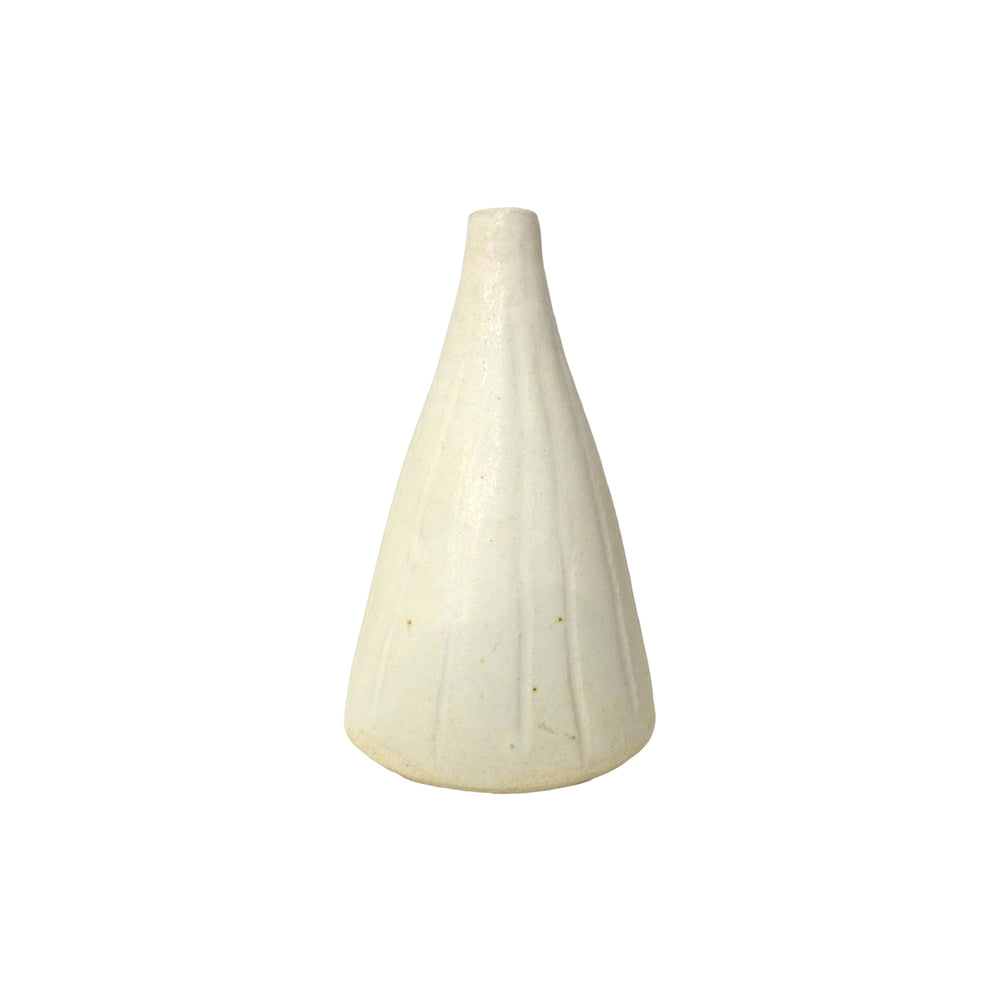 Contemporary Ceramic Cone Bud Vase