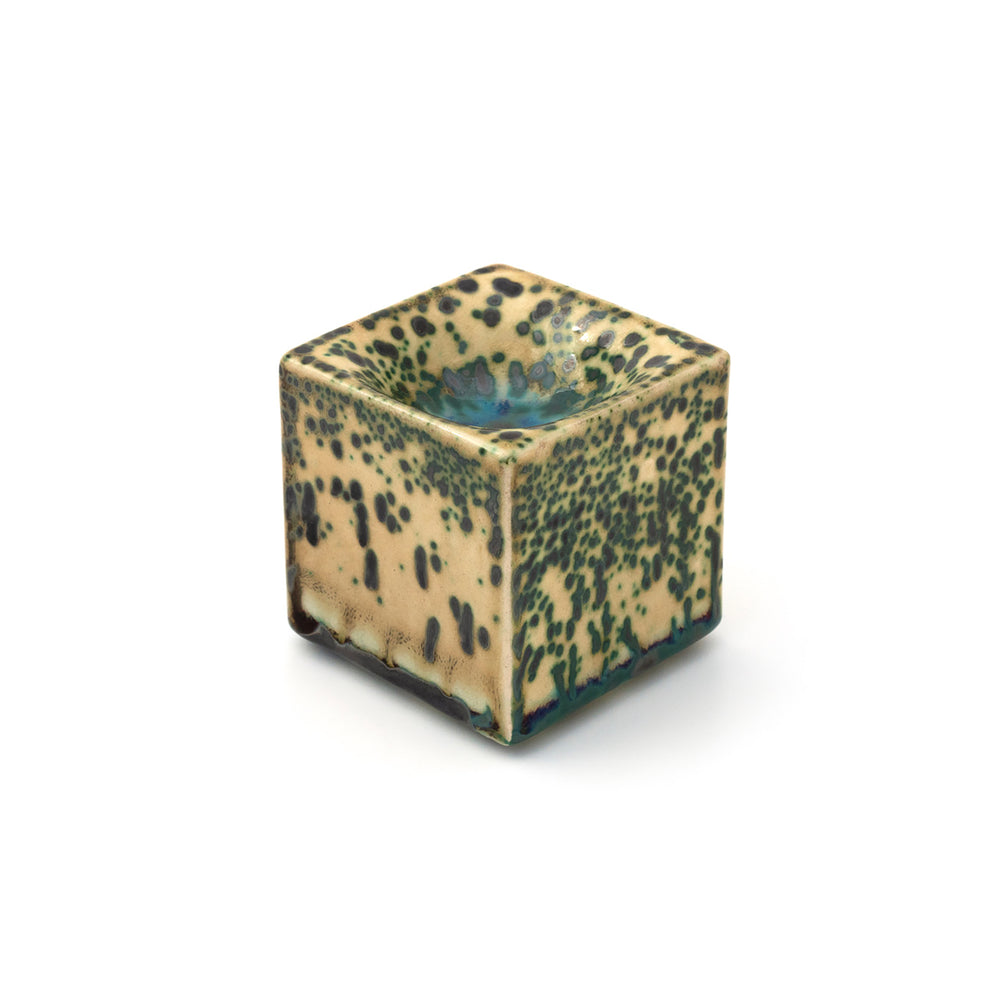 Contemporary Ceramic Ring Cube by M Gage