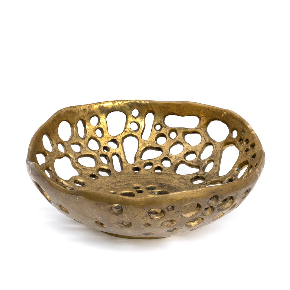 Large Vintage German Brass Bowl