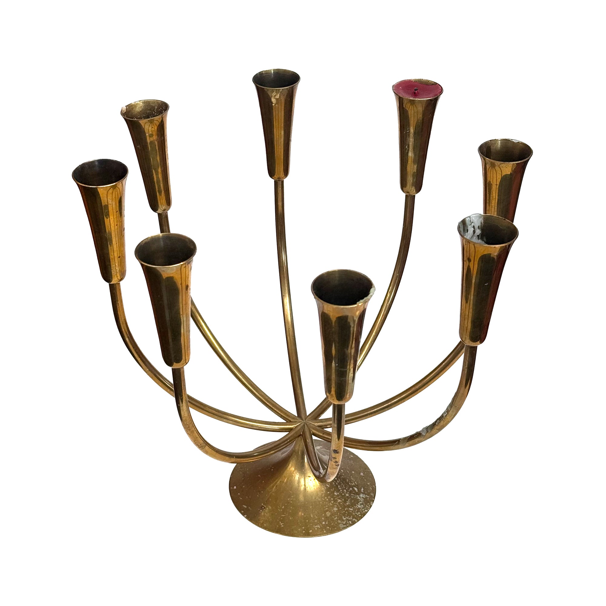Danish Brass Candelabrum by Illums Bolighus