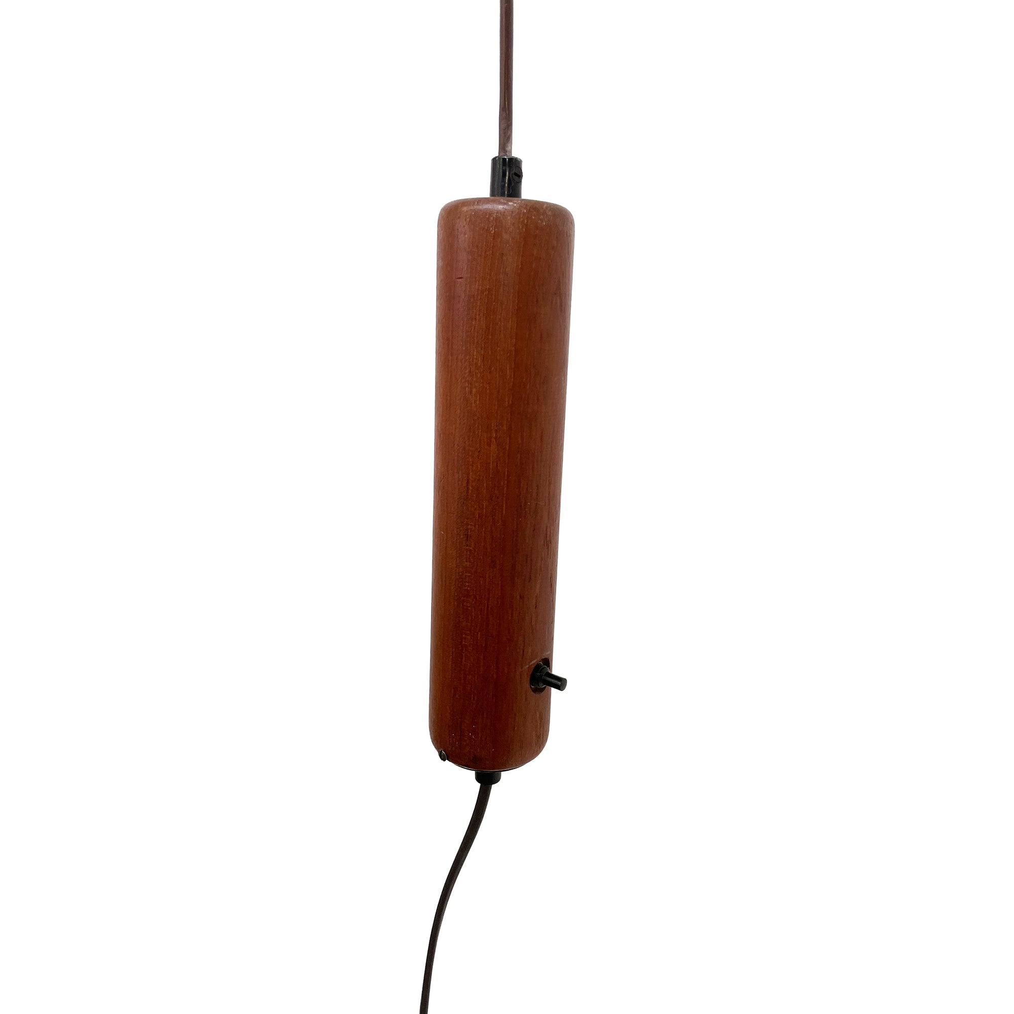 Danish Teak Articulating Floor Lamp with Counterweight