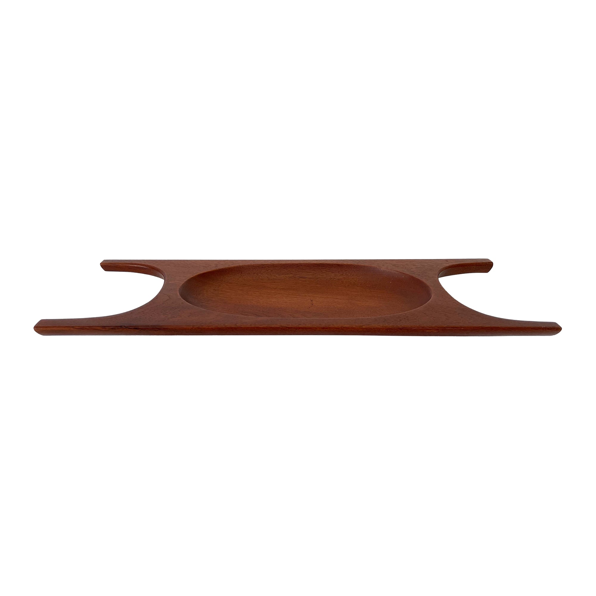 Sculptural Danish Teak Catch-All