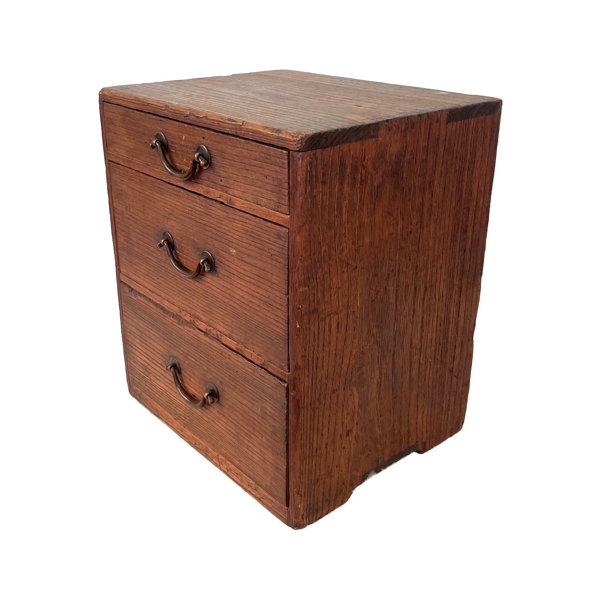 Early 20th Century Japanese Small Table-Top Chest of Drawers