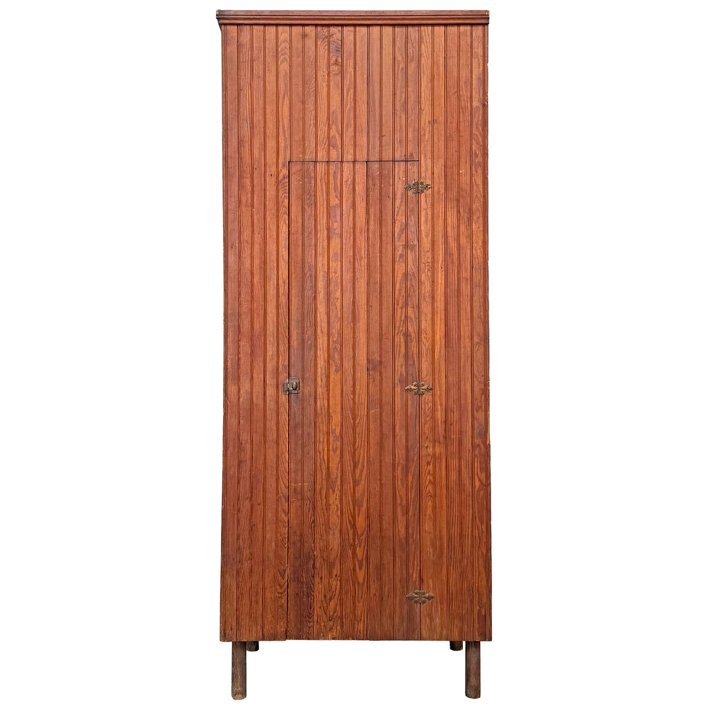 Early 20th Century Tall Primitive Wood Cabinet