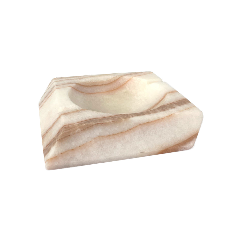 Faceted Onyx Ashtray or Catch-All