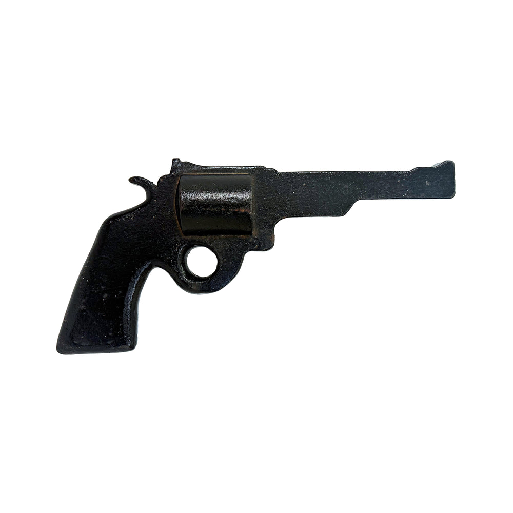 Folk Art Cast Iron Revolver Handgun