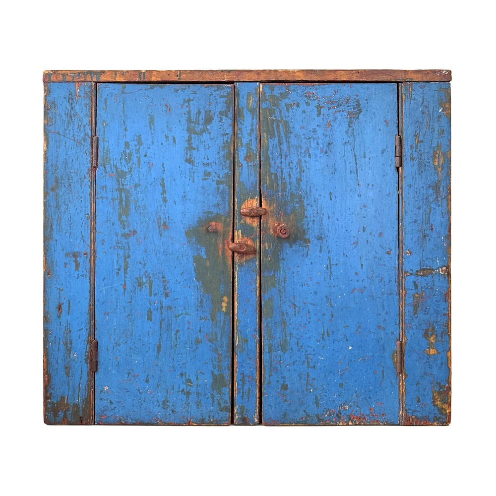 Folk Art Wall-Mount Cabinet