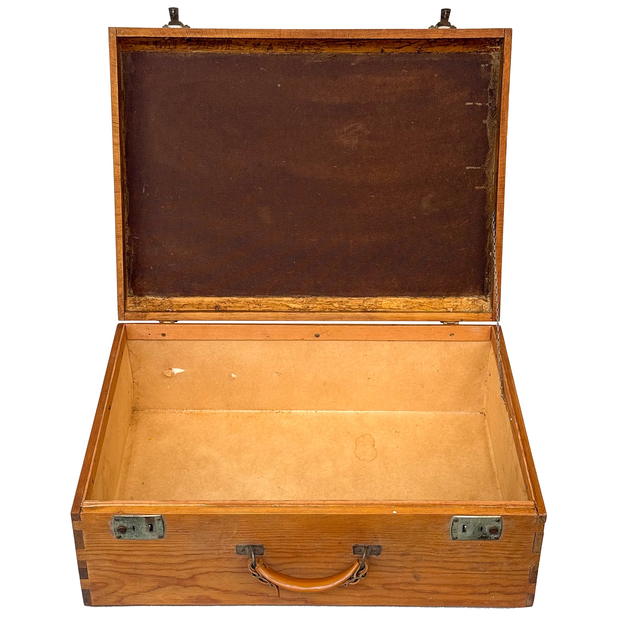 Folk Art Wooden Chess Board Suitcase