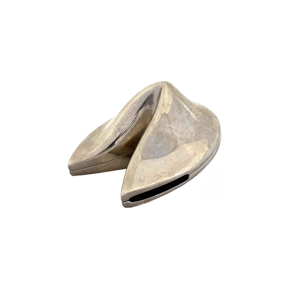 Cast Metal Fortune Cookie Box