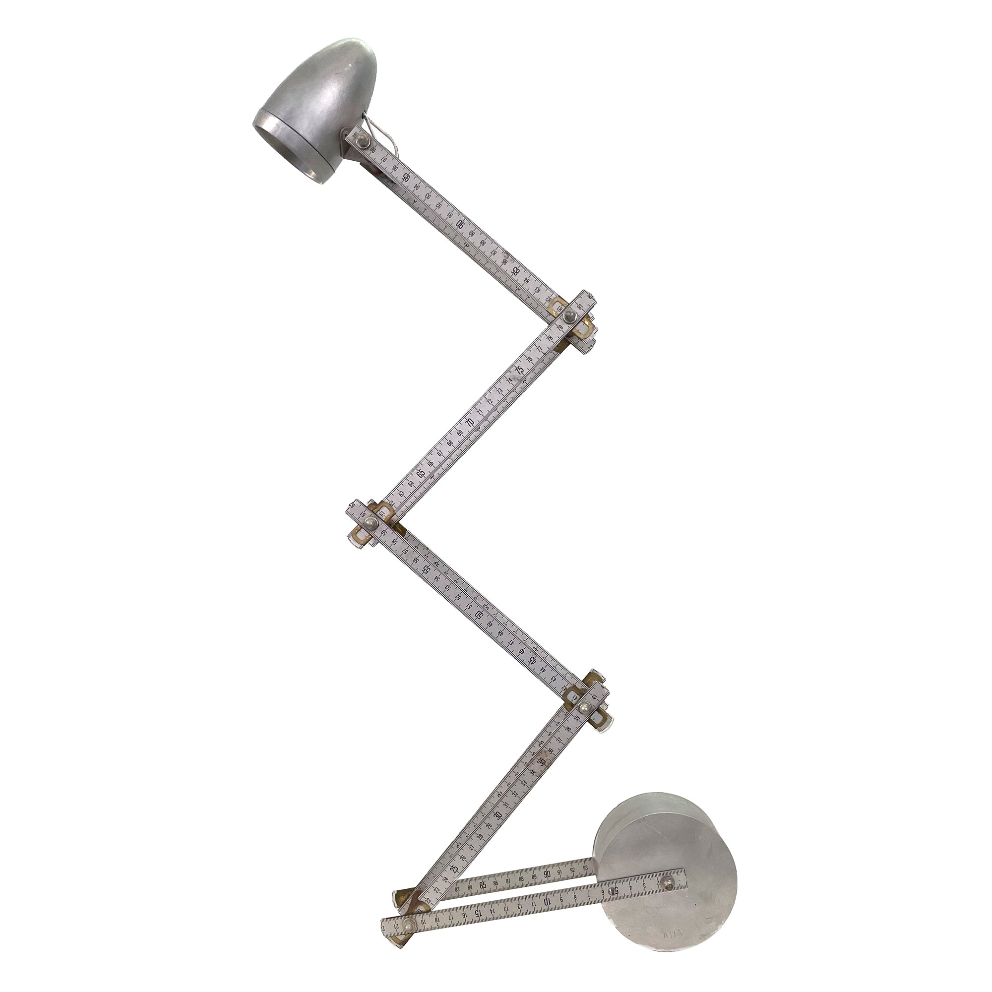 French Articulated Aluminum Folding-Ruler Table Lamp by Demeter Design ...