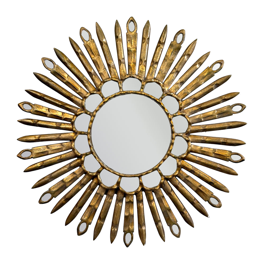 French Giltwood Starburst Mirror
