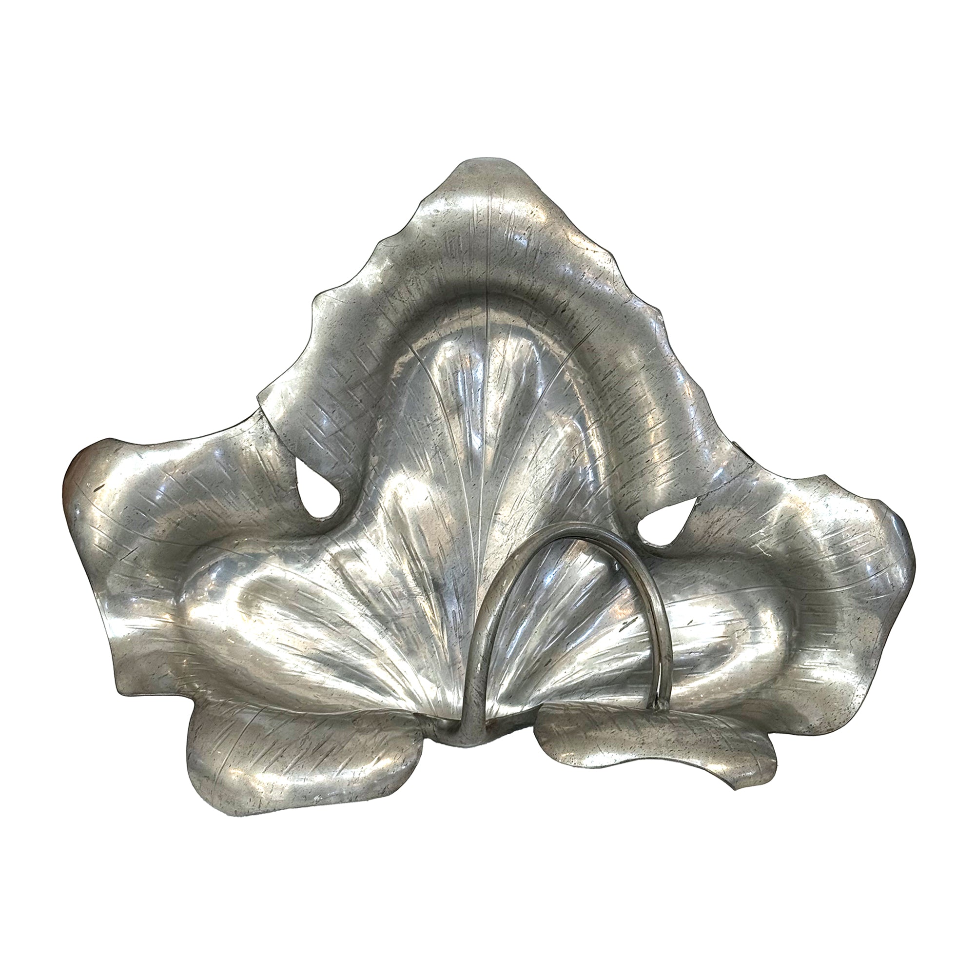 French Pewter Leaf Tray or Catch-All