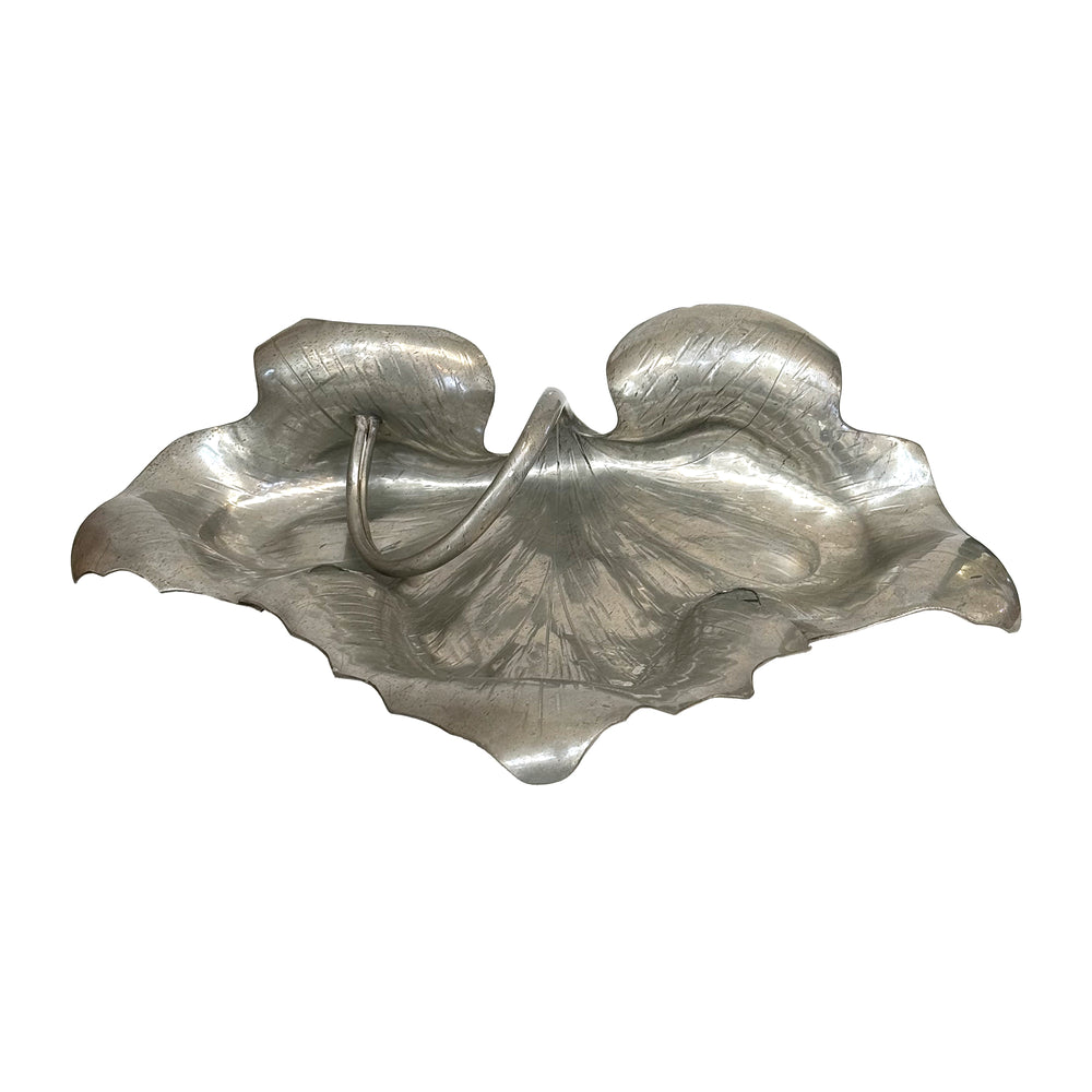 French Pewter Leaf Tray or Catch-All