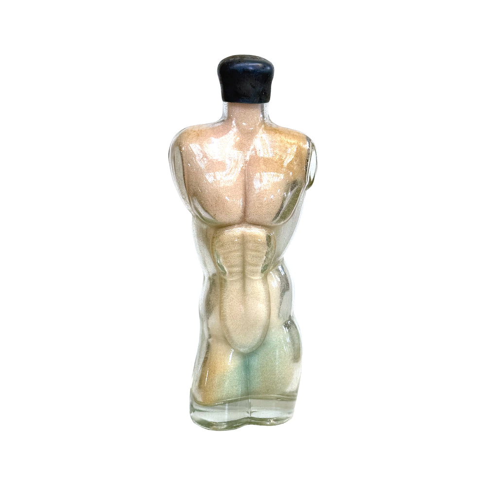 Glass Male Torso Sand-Filled Bottle Sculptures