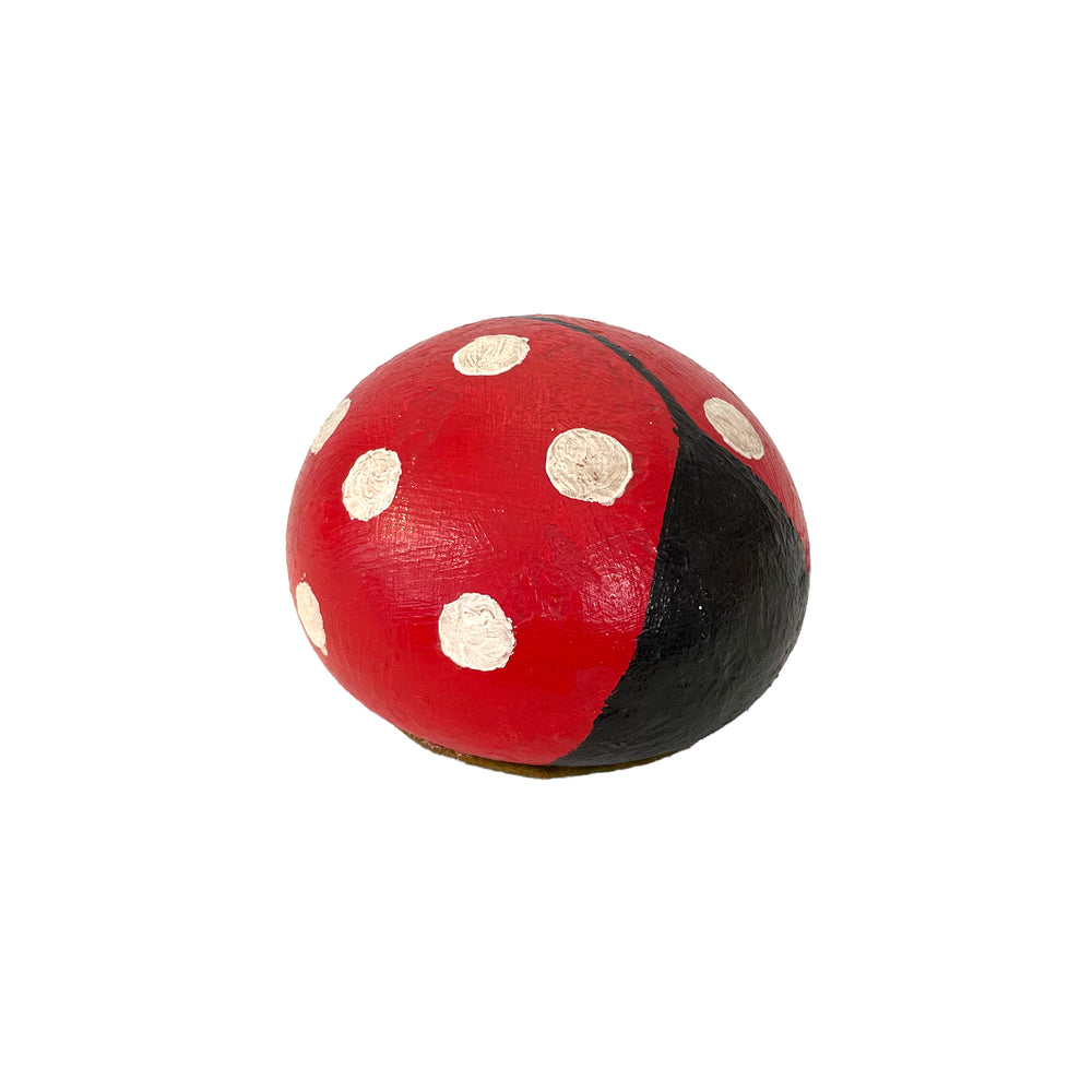 Hand-Painted Ladybug Paperweight