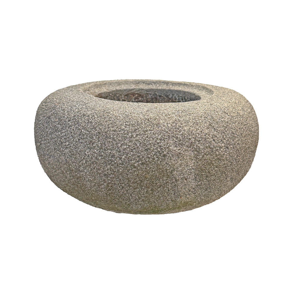 Hand Carved Stone Basin Planter