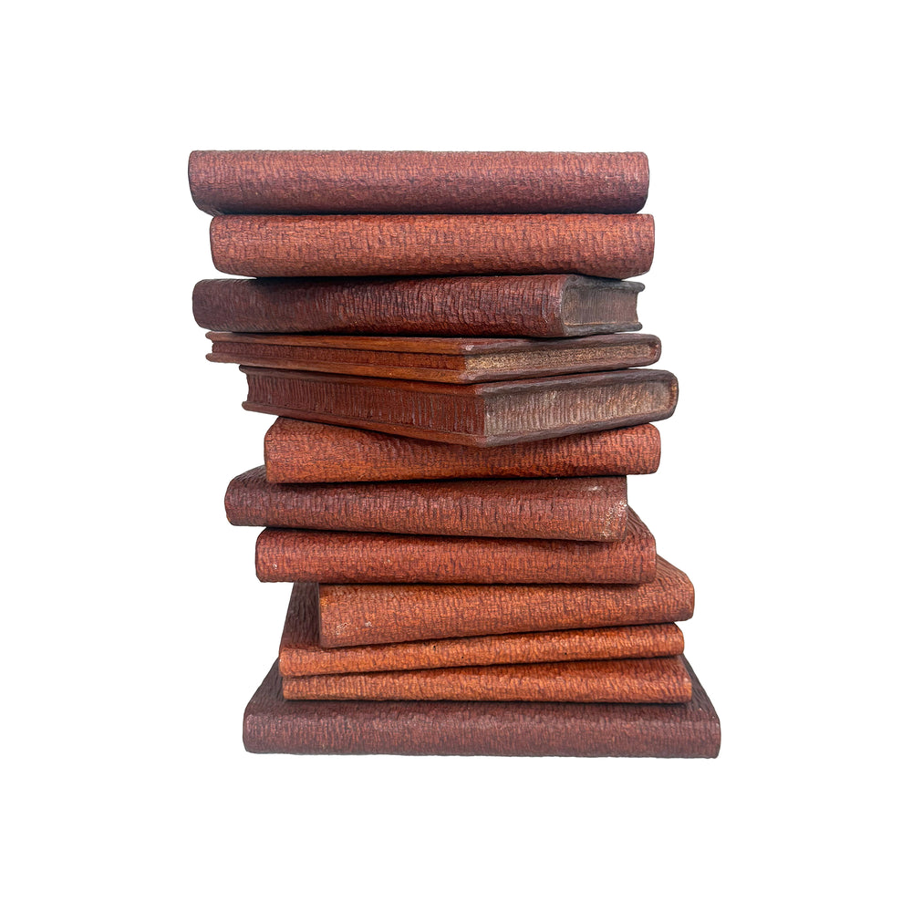 Hand Carved Wood Books